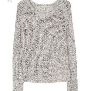 Eileen Fisher Speckled Cotton Knit Pullover Sweater NEW women’s Large